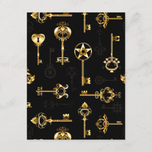 Tarjeta De Recepción Patrón sin inconvenientes con las teclas de oro