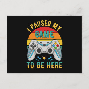 Tarjeta De Recepción pausé mi juego