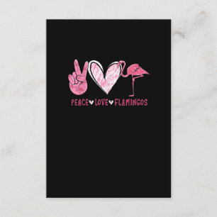 Tarjeta De Recepción Peace Love Flamingo Flamingo Lover