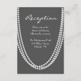 Tarjeta de recepción Pearl de 1920 - gris