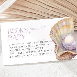 Tarjeta De Recepción Pearl Oyster Seashell Beach Ocean Boys para bebé