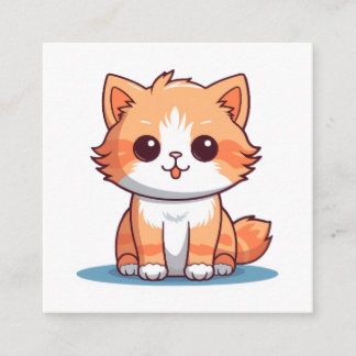 Tarjeta De Recepción Pegatina de vinilo de gato genial | Calcomanía est