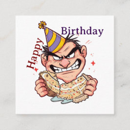 Tarjeta De Recepción Pegatina divertida de cumpleaños