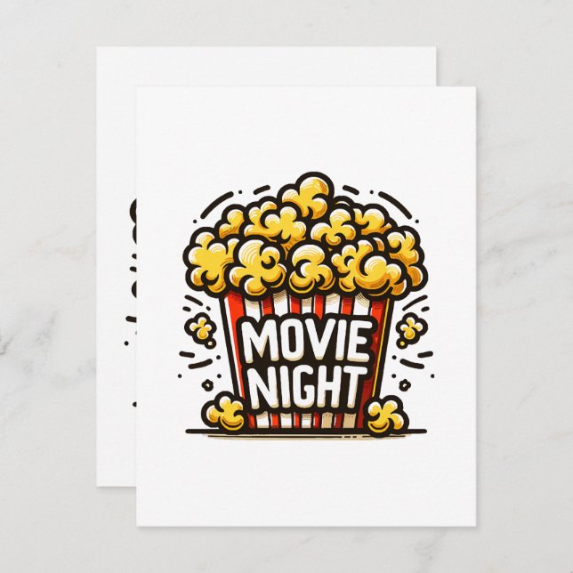 Tarjeta De Recepción Película nocturna Delight Playplaycorn (Anverso / Reverso)
