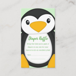 Tarjeta De Recepción Penguin Baby Shower