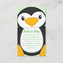 Penguin Baby Shower Green