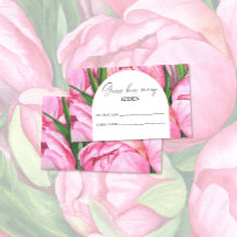 Peonía floral - adivina cuántos besos juego de bod