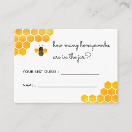 Tarjeta De Recepción Pequeña Abeja ¿Cuántos Honeypedos de juego?