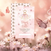 Pequeña Ballerina Rosa Baby Shower Diaper Raffle