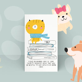 Tarjeta De Recepción Pequeña Biblioteca