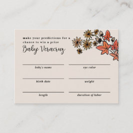 Tarjeta De Recepción Pequeña Calabaza Azul Niño Bebé Ducha Juego de adi