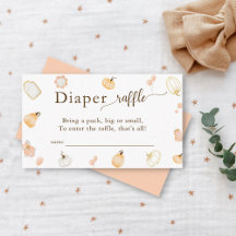 Pequeña Calabaza Baby Shower Diaper Raffle
