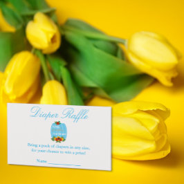 Tarjeta De Recepción Pequeña Calabaza Baby Shower Diaper Raffle