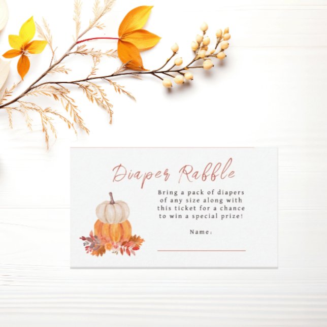 Tarjeta De Recepción Pequeña Calabaza Boho Diaper Rabble (Subido por el creador)