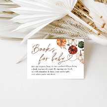 Pequeña calabaza cae en los libros de Baby Shower