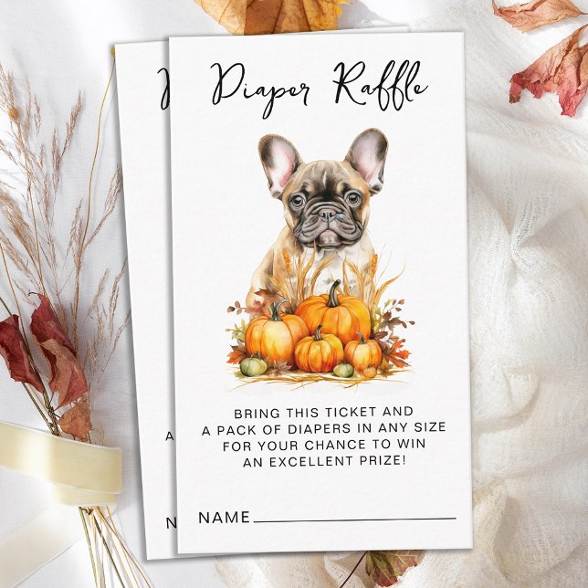 Tarjeta De Recepción Pequeña Calabaza Cupo Papilla Diaper Raffle Baby S (Subido por el creador)