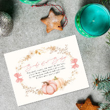 Pequeña calabaza en camino Otoño de Octubre ducha