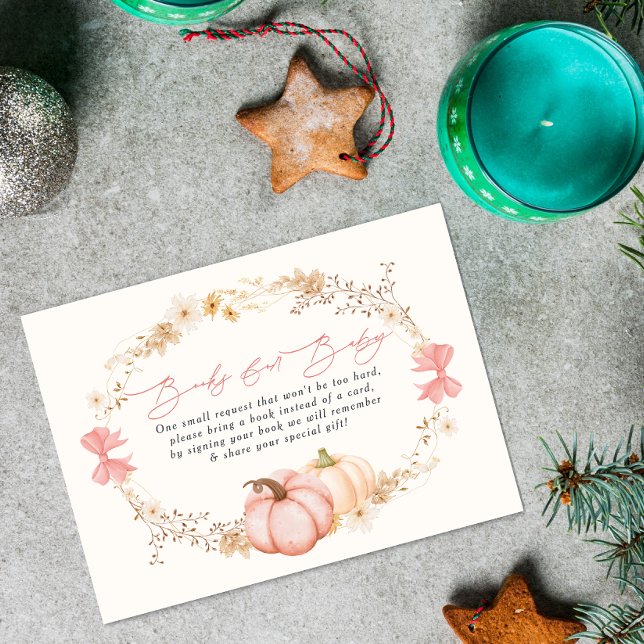 Tarjeta De Recepción Pequeña calabaza en camino Otoño de Octubre ducha  (Subido por el creador)