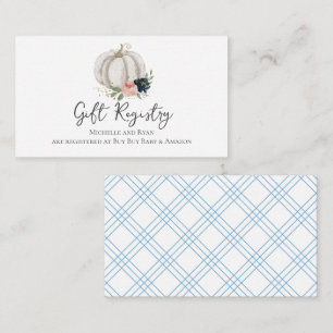 Tarjeta De Recepción Pequeña Calabaza Está En Camino Del Registro De Re