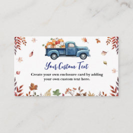 Tarjeta De Recepción Pequeña Cartera de Alojamiento de Baby Shower