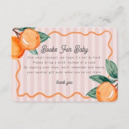 Tarjeta De Recepción Pequeña cubina rosada Pastel de los libros de cítr