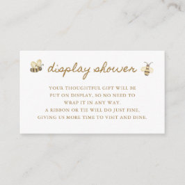 Tarjeta De Recepción Pequeña ducha de pantalla Baby Shower para bebedor