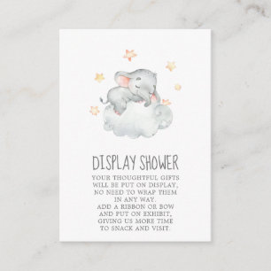 Tarjeta De Recepción Pequeña ducha de pantalla Baby Shower para elefant