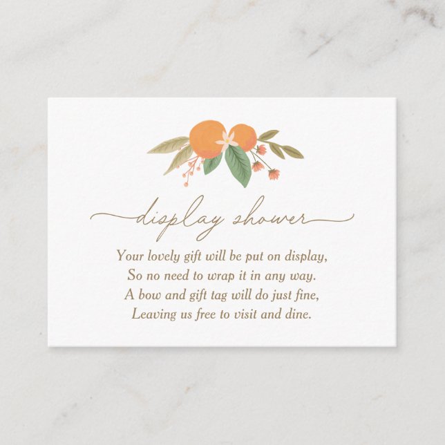 Tarjeta De Recepción Pequeña ducha de pantalla de Baby Shower cúpula (Anverso)