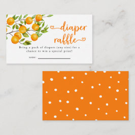 Tarjeta De Recepción Pequeña entrada de Baby Shower Diaper Raffle