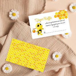 Tarjeta De Recepción Pequeña manera de miel abeja bebé ducha de pañales