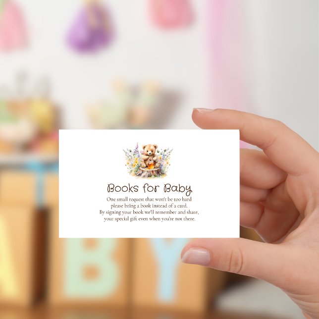 Tarjeta De Recepción Pequeña miel en el camino de los libros para inser (Subido por el creador)