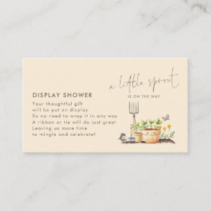 Tarjeta De Recepción Pequeña pantalla de Baby Shower