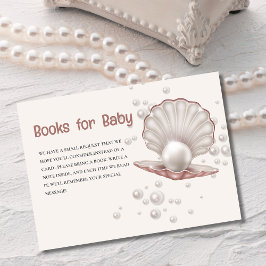 Tarjeta De Recepción pequeña perla bajo el mar baby ducha Book