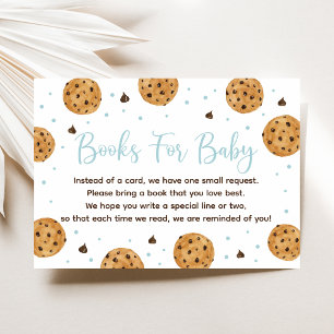 Tarjeta De Recepción Pequeña petición de Baby Shower de Cookie Blue Boy