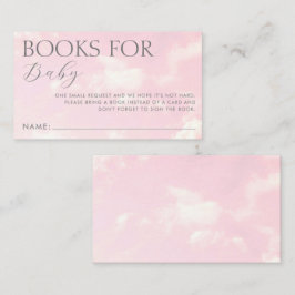 Tarjeta De Recepción Pequeña pieza de libros celestiales para Baby Show