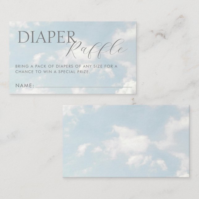 Tarjeta De Recepción Pequeña pieza del cielo del sueño de Baby Shower (Anverso / Reverso)