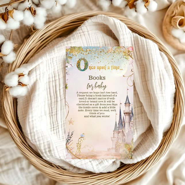 Tarjeta De Recepción Pequeña Princesa de cuento de hadas libros para be (Subido por el creador)