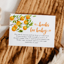 Tarjeta De Recepción Pequeña solicitud de libro de Baby Shower cutie