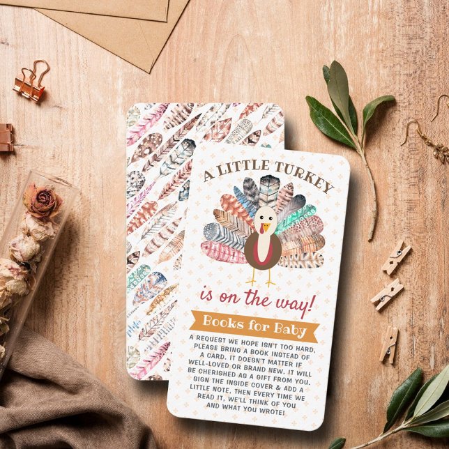Tarjeta De Recepción ¡Pequeña Turquía En El Camino! Baby Shower de Acci (Subido por el creador)