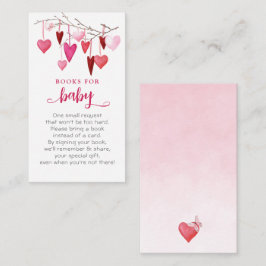 Tarjeta De Recepción Pequeñas novias libros rosas para bebé