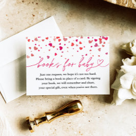 Tarjeta De Recepción Pequeño amor Baby Shower, libros para bebé