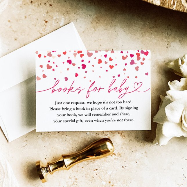 Tarjeta De Recepción Pequeño amor Baby Shower, libros para bebé (Subido por el creador)
