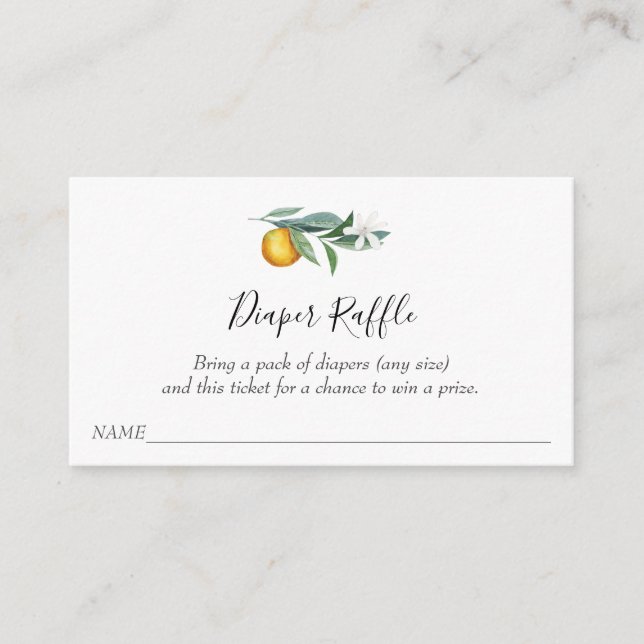 Tarjeta De Recepción Pequeño billete de pañal de cola para Baby Shower (Anverso)