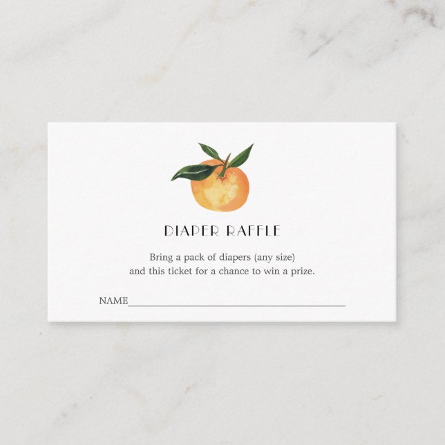 Tarjeta De Recepción Pequeño billete de pañal de cola para Baby Shower (Anverso)