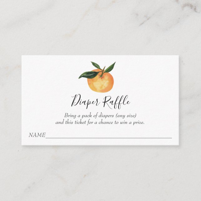 Tarjeta De Recepción Pequeño billete de pañal de cola para Baby Shower (Anverso)