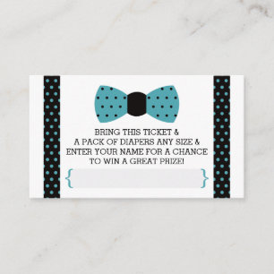 Tarjeta De Recepción Pequeño boleto de la rifa del pañal del hombre,