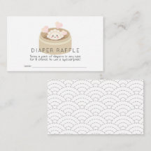 Pequeño boleto de poker Baby Shower Diaper Raffle