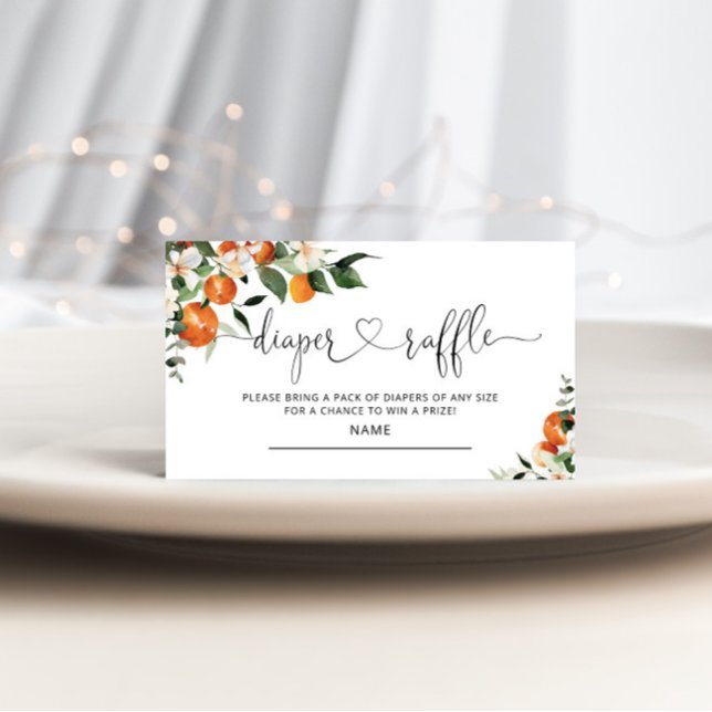 Tarjeta De Recepción Pequeño boleto de rifa de pañales para la ducha de (Subido por el creador)