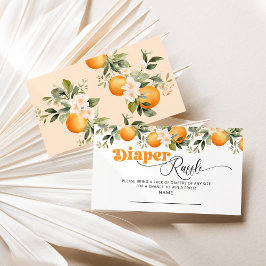 Tarjeta De Recepción Pequeño boleto de rifa de pañales para la ducha de