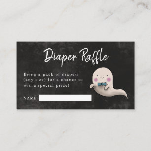 Tarjeta De Recepción Pequeño Boo Boy Baby Shower Diaper Raffle Ticket